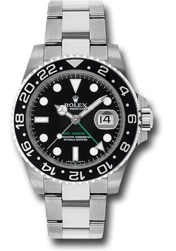 Rolex GMT-Master II Stainless Steel - Black Bezel - Black Dial - Oyster Bracelet - 116710LN