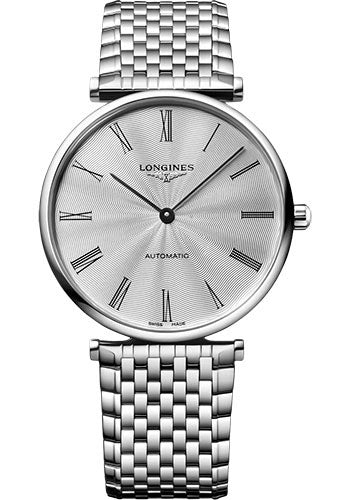 Longines La Grande Classique De Longines Automatic Watch - 38 mm Steel Case - Silver Flinqu≈Ω Roman Dial - Bracelet - L4.918.4.71.6